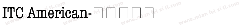 ITC American字体转换